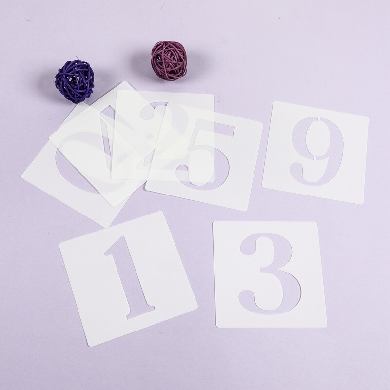 Cross-border font puzzle paint painting decoration literacy painting English alphanumeric symbol teaching hollow template