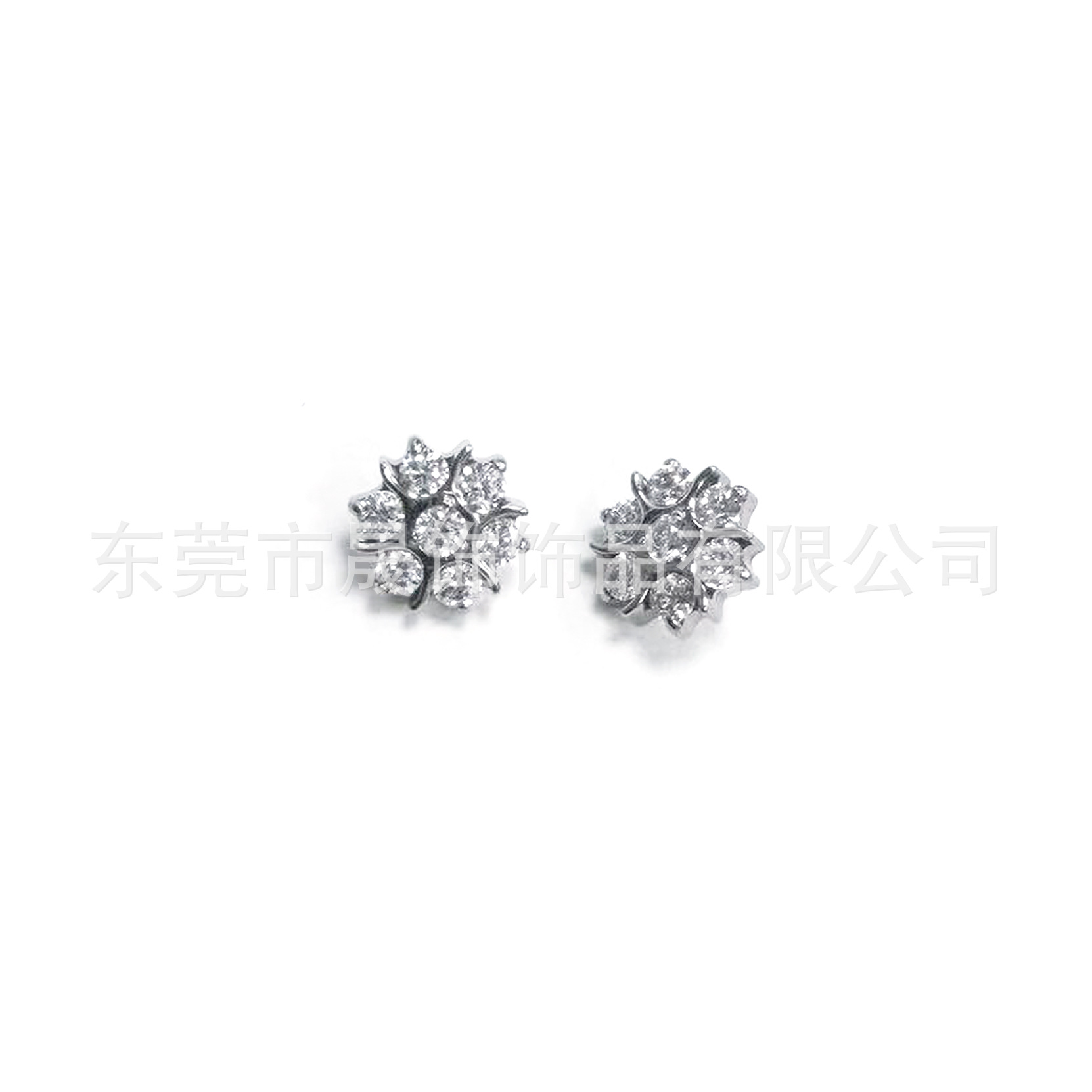 F136 Titanium Alloy 风雪 Flower 型 Ear Stud Studded Cubic Zirconia Helix Cartilage Stud G23 Titanium Internal Thread Labret Stud Piercing Jewelry