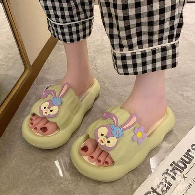 Сандалии-slip женские милые клубничка-медведь, дезодорированные, без шнурков, размеры 36–41