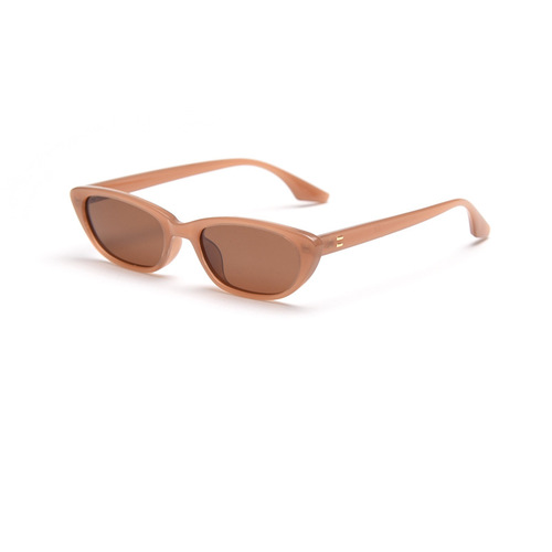 D5007 European and American Ins Retro Narrow Cat-Eye Streetwear Polarized Sunglasses, Korean Style Unisex Small Frame Hip-Hop Sunglasses