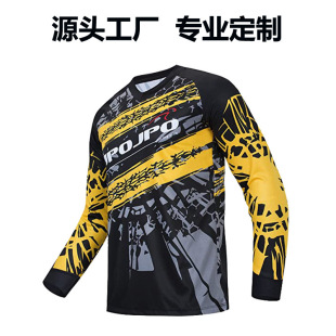 Professional Tops Outdoor Sports Quick-Drying Ultra-Light 3D Printing Cycling Jersey Polyester Mesh Long-Sleeved T-Shirt Custom