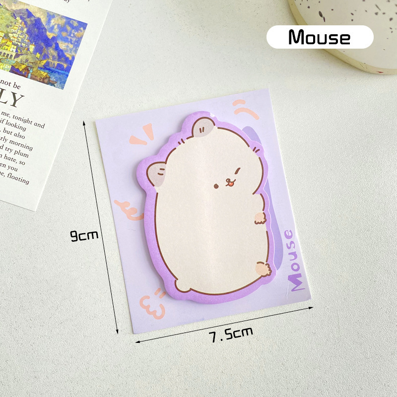 かわいいアニメの付箋は学生の文房具を貼っています。|undefined