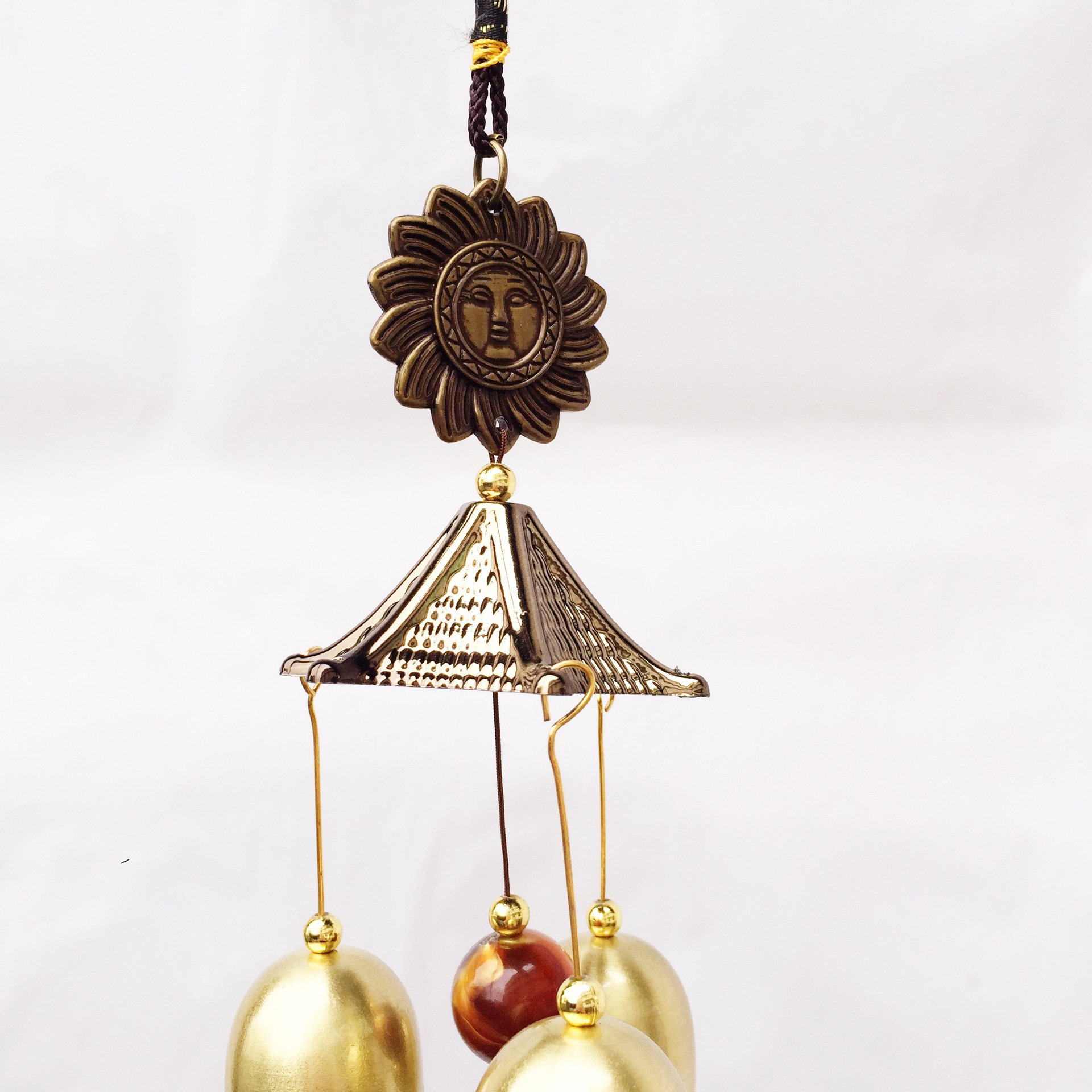 Carillon à vent en bronze antique décoration suspendue_voghion.com