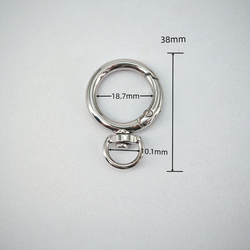 金属製回転リングスプリング、バッグや荷物用の多機能ツールアクセサリー、工場卸売、軽奢スタイル|undefined