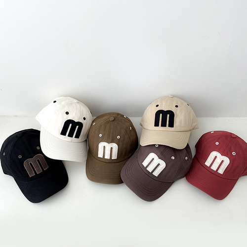 PS2225 children's hat spring and autumn baseball cap Korean version baby trendy boys and girls thin sun protection children's sunshade