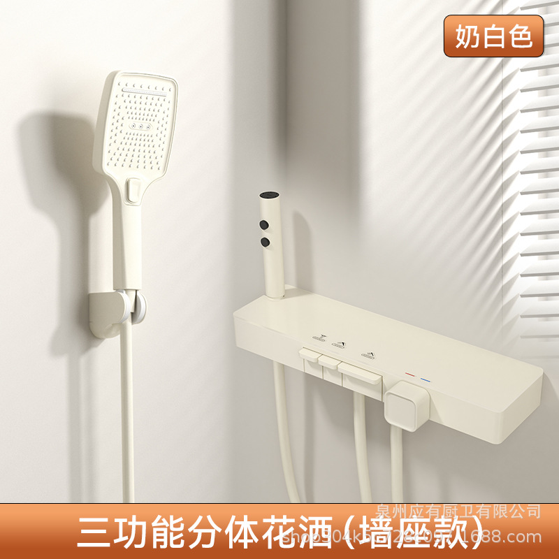 Nuevo transfronterizo todo cobre temperatura constante gran conjunto de ducha de ducha presurizado baño doméstico chorro de ducha de baño