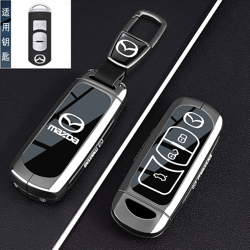 适用马自达3昂克赛拉钥匙套CX50行也CX30新CX5汽车CX4包扣Mazda壳