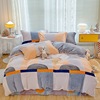 thickening milk Four piece suit Coral Plush Quilt cover Flannel thickening Fleece The bed Supplies Autumn and winter