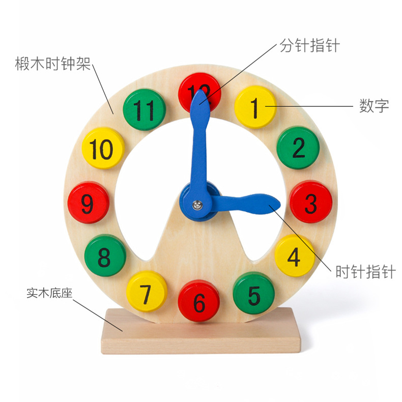 Los niños saben relojes y tiempo cognición Escuela Primaria reloj digital material didáctico inteligencia desarrollo cerebro-movimiento juguetes educativos