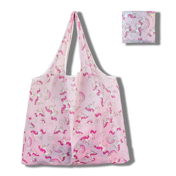 Capacious folding shopping bag