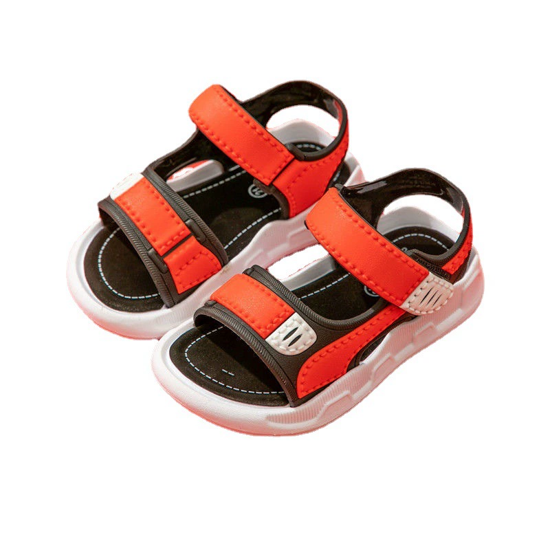 Summer sandals boys, soft-sole beach sandals, adjustable straps, sizes 21–35