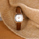 GEDI New Watch Belt Simple Elegant Style Light Luxury Small and Exquisite Women's Square Watch Support for Hair