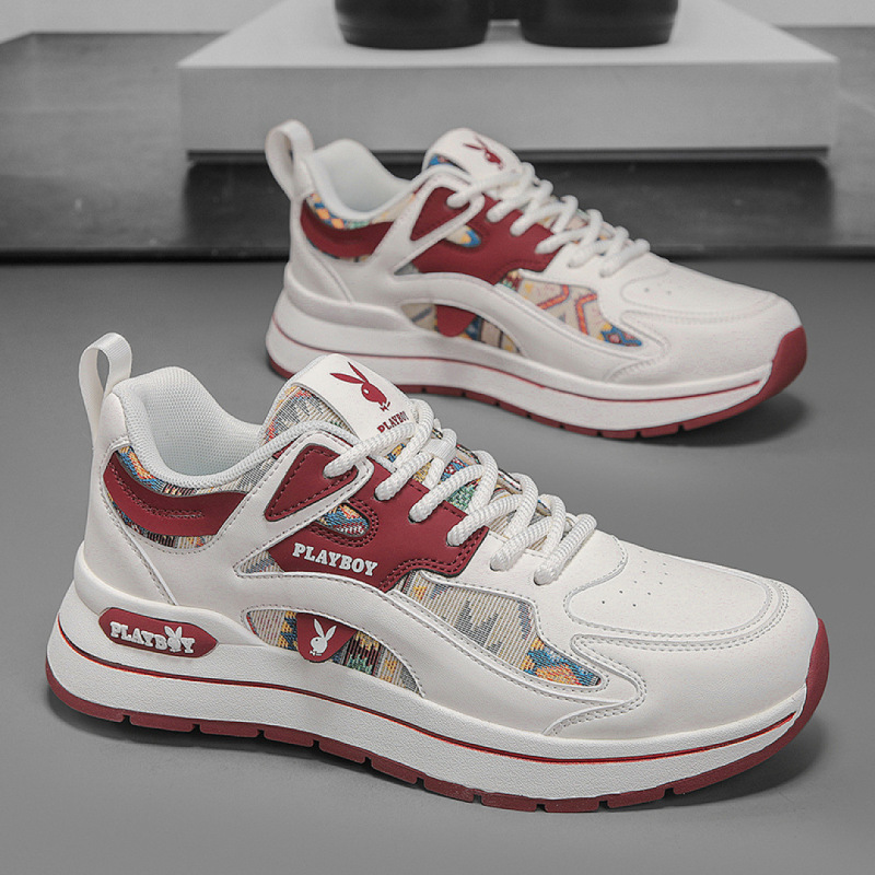 Playboy/Playboy Men's Shoes 2026 Youth Sports Sneakers for Junior High School Students Soft-Soled Running Training Shoes Playboy/Playboy Men's Shoes 2026 Youth Sports Sneakers for Junior High School Students Soft-Soled Running Training Shoes