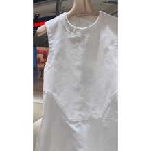 夏季大码斤气质休闲轻薄宽松无袖连衣裙女减龄拉链显瘦背心裙
