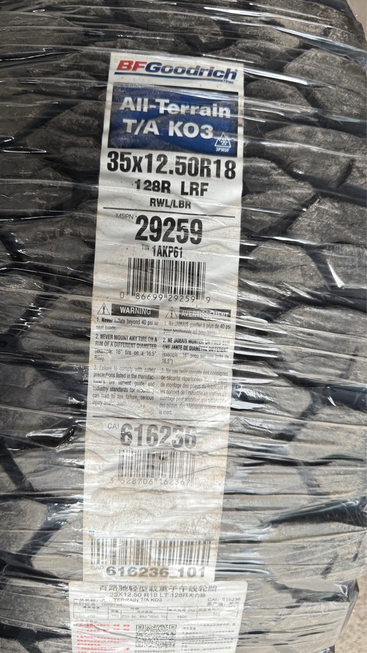 Bailuchi Ko3 Tires 35X37X12.5R20 295/255/275/60R20 275/285/55R20