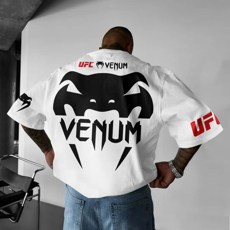 Cross-Border Foreign Trade Hot-Selling Short-Sleeved T-Shirts, Ufc Classic Trendy T-Shirts, Factory Direct Sales, Fast Delivery