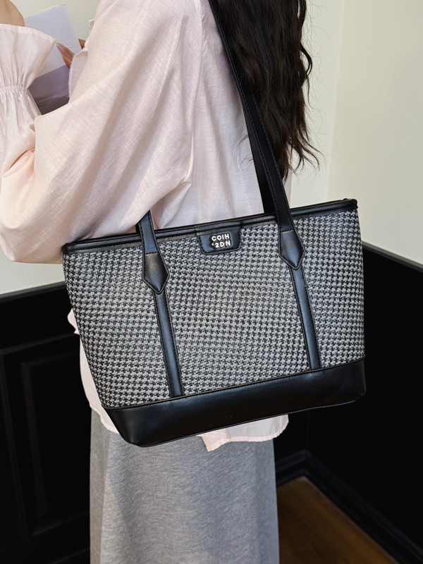 Bolsa de moda coreana de alta capacidad bolsas de ropa casual 2026 nueva nicho Zhongzhong bolsas de hombro tejidas