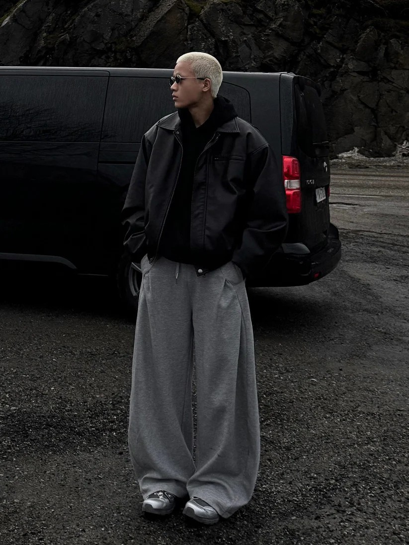 Men's And Women's Relaxed Casual Straight Leg Sports Pants American Style Autumn Sweatpants Loose Fit_viptrois.com