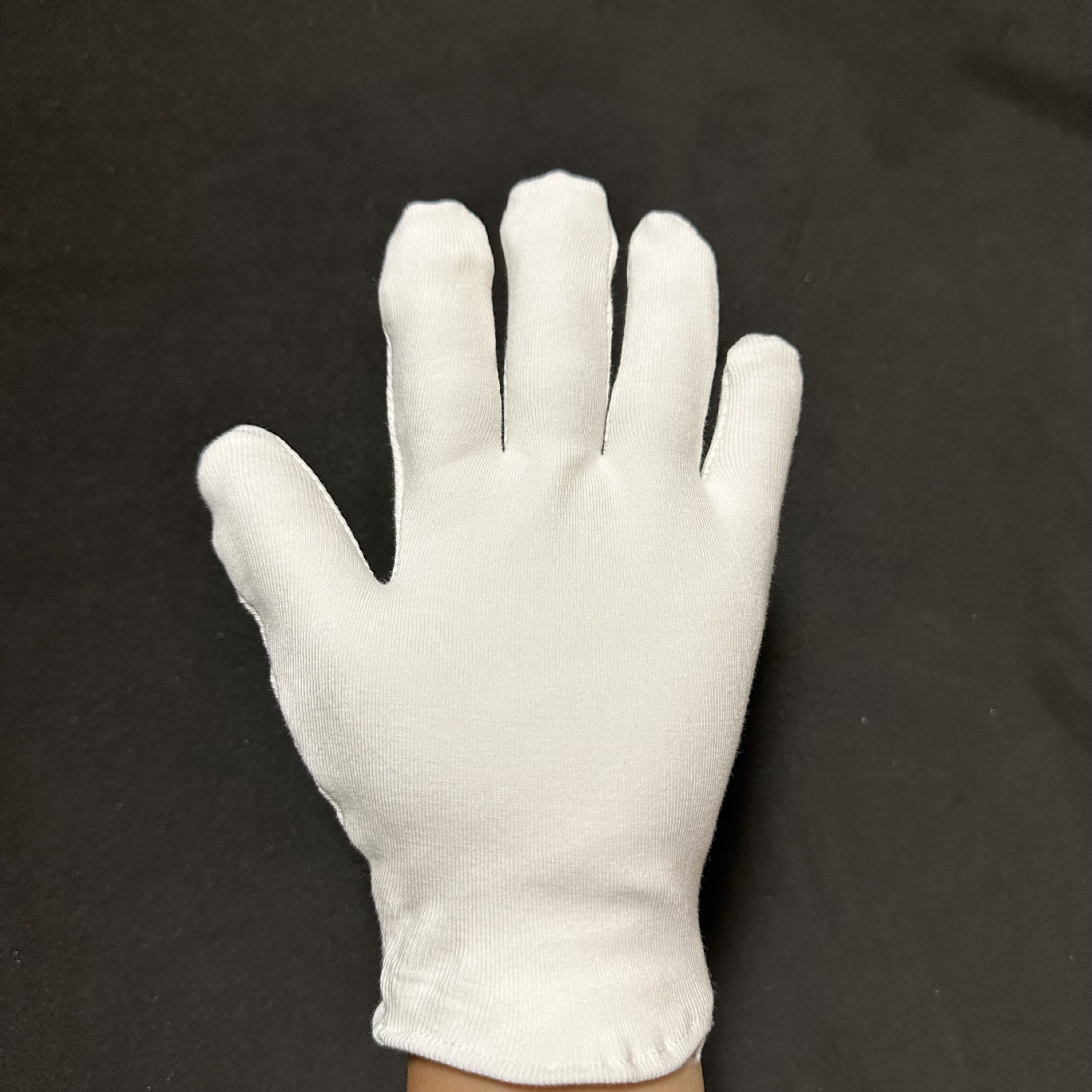 Guantes blancos de seguro laboral, inspección gruesa, juego literario, etiqueta, trabajo, cuentas, jersey de algodón puro, guantes de algodón de jardinería de calidad