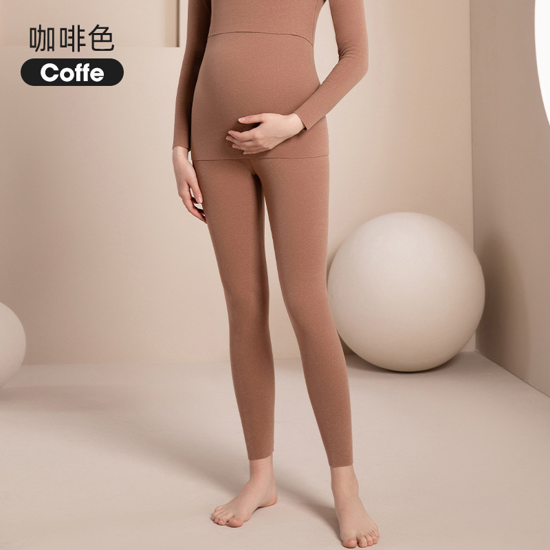 孕妇德绒衣秋衣秋裤套装秋冬哺乳上衣喂奶月子服护肚打底衣孕期|undefined