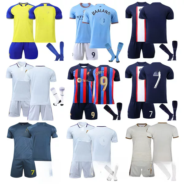 Royal Horse No. 9 10 Jersey Paris Messi No. 30 Manchester City No. 9 Leo Barsa Kidsren's Football Uniform Jersey