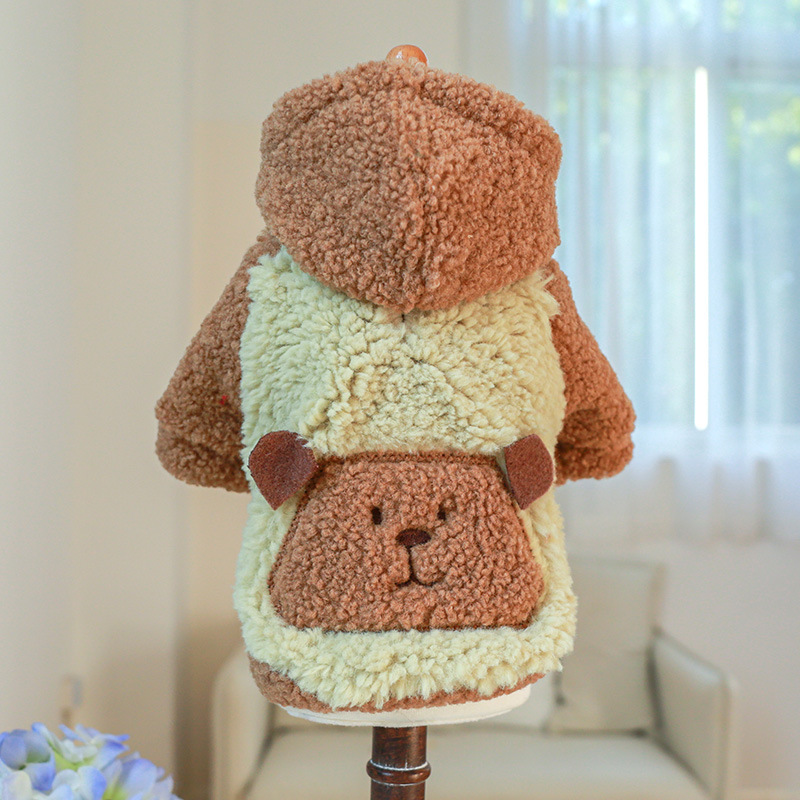 ポケット熊の衛衣-緑