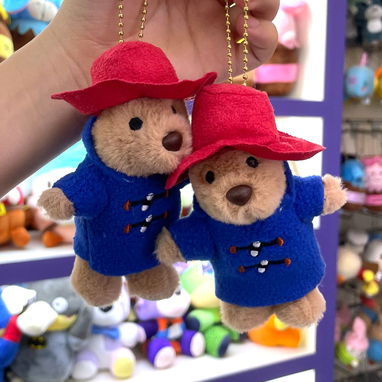 British Paddington Little Red Riding Hood Movie Original Children's Plush Doll Pendant Gift