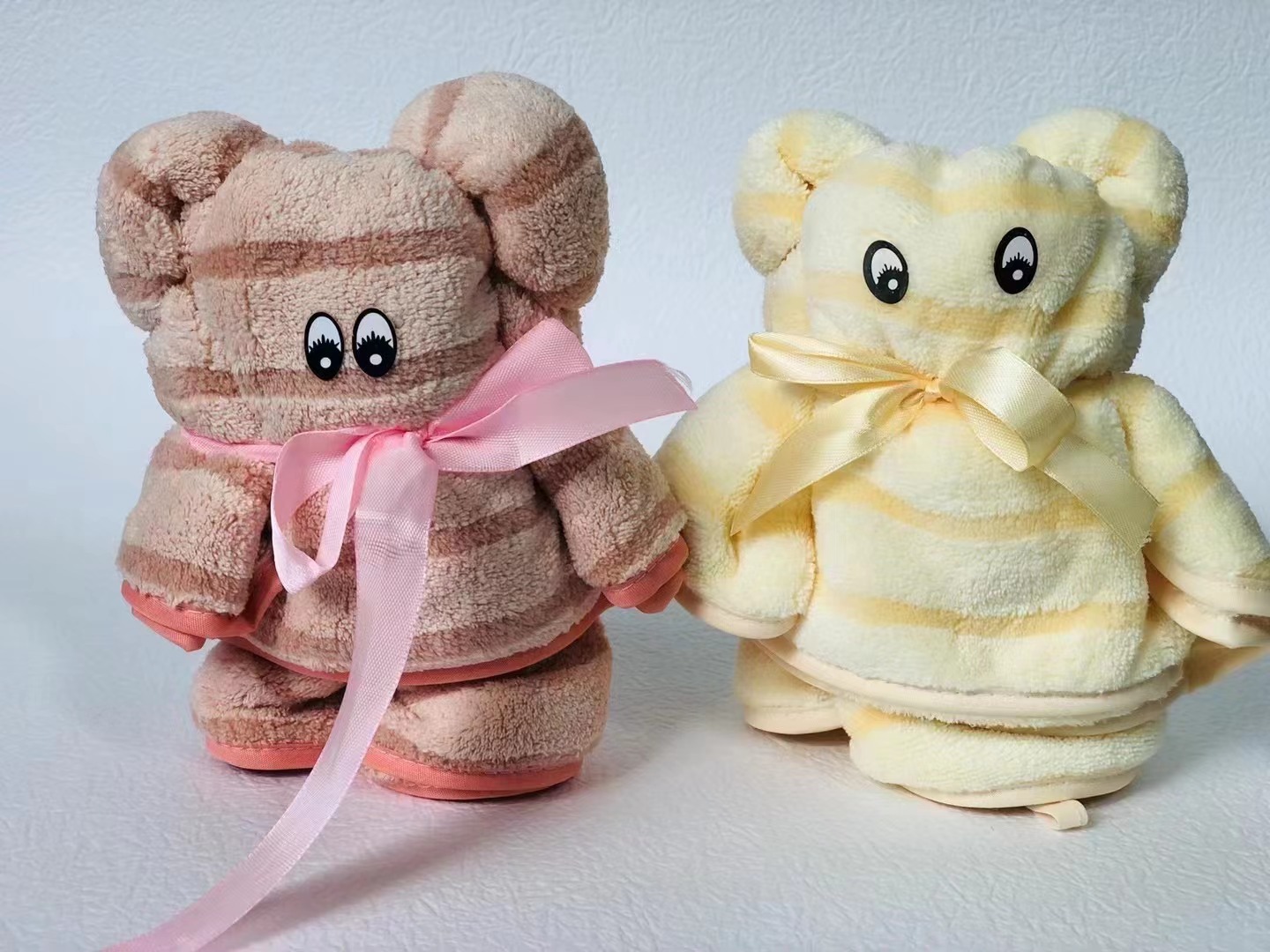 创意小熊毛巾伴手礼女神节珊瑚绒毛巾熊手提袋三八妇女节日礼品装