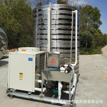 重庆工地5P5吨空气源热泵一体机批发 项目部10p8吨空气能热水器
