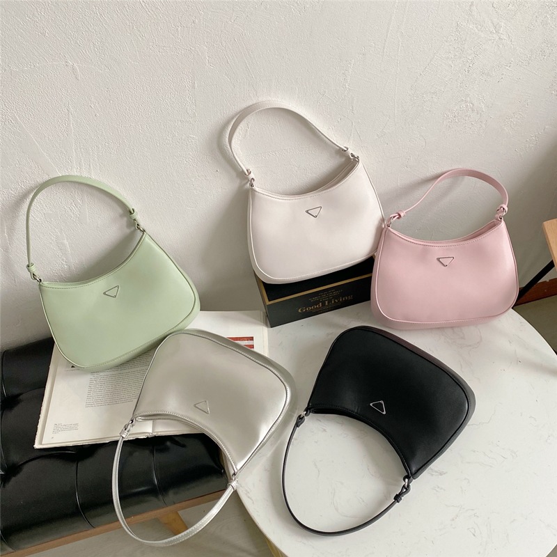 劉雯金晨同款包cleo女包2021hobo腋下包手提法棍包複古百搭馬鞍包