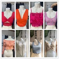 Shein трансграничная внешняя торговля женская сексуальная модная майка без бретелек экспортная оптовая продажа.