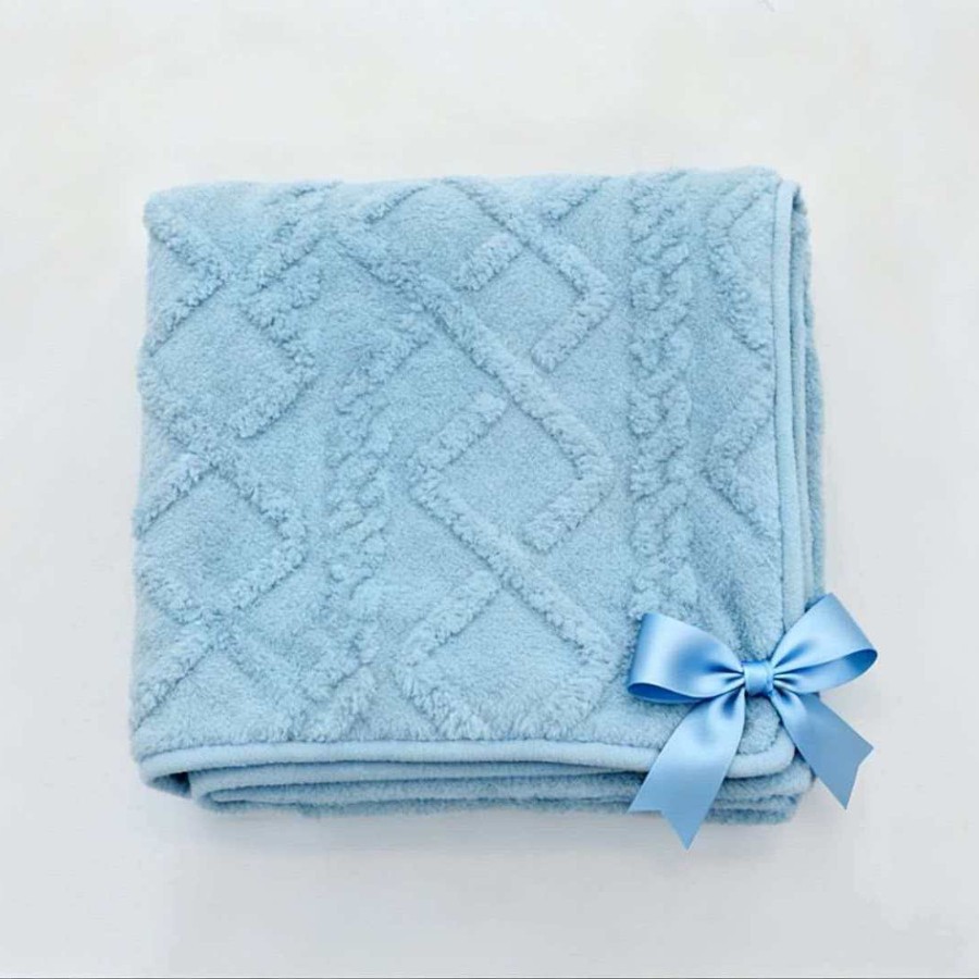 Jacquard Soft Cotton Velvet Double-Sided Blanket, Solid Color, Suitable for All Seasons, Air-Conditioned Office Blanket, Warm, Export Customization