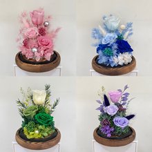 云南花者情人节教师节礼物永生花玻璃罩制品礼盒成品批发永生花礼