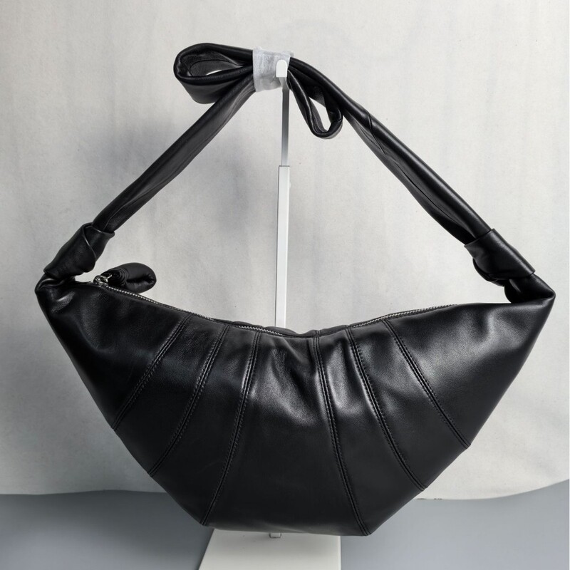 LM Imported Nappa Sheepskin Large Medium Small Croissant Crossbody Bag