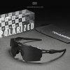 KDEAM high -end TR90 box conjoined polarized sunglasses men's outdoor cycling glasses wagger sunglasses KD0803