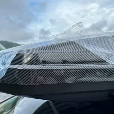 for Aito M7M9 Car Roof | Roof rack - carbon-fiber-pattern-color-550l-luxury-upgraded-single-box-163x8028