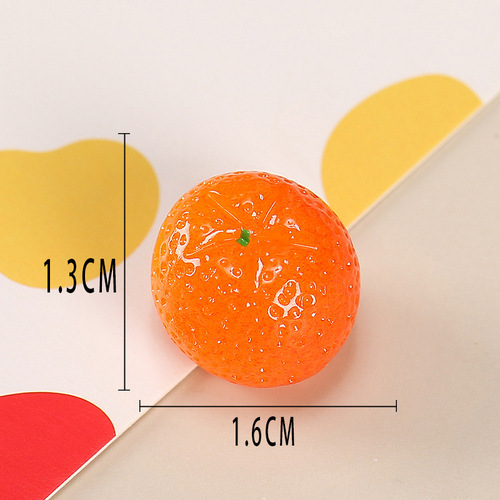 Simulated fruit, orange accessories, cream mobile phone case diy material, earrings, food toys diy jewelry accessories