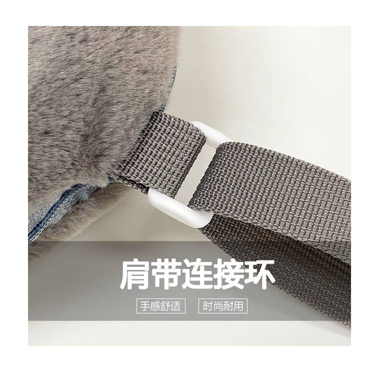 2023 Fashionable new cute cartoon children's trendy bags, plush bags, single-shoulder bags, animal bags, coin purges, and cosmetic bags undefined