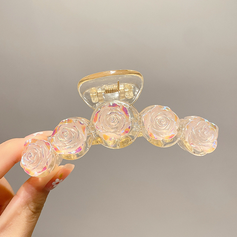 Hair Claws Hair Accessories Type Sweet Fruit Heart Shape Flower Resin Hair Claws