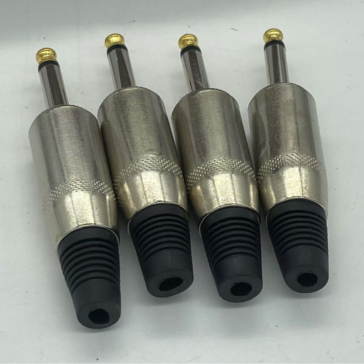 6.3大美式镀镍单声道插头 电吉他连接插头二芯单声道插头功放插头