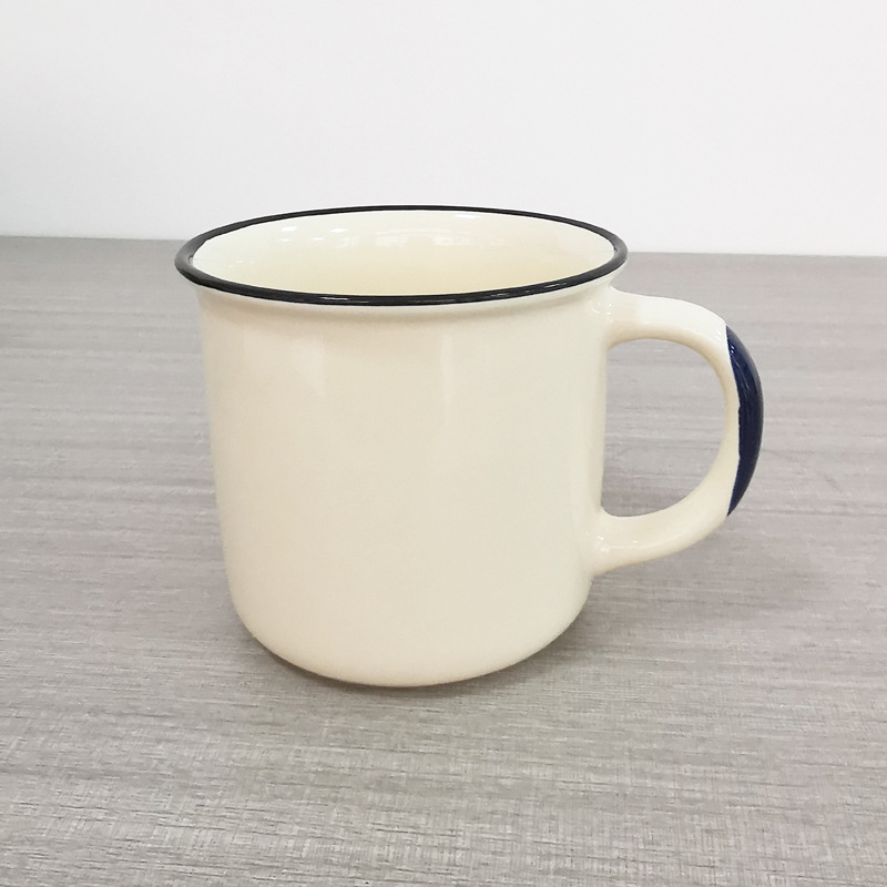 Taza de agua de procesamiento de lotes pequeños tazas de cerámica LOGO taza de agua taza de marca blanca taza de cerámica taza de café