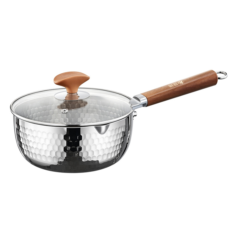 Ti puro sin recubrimiento para bebés, cocina de leche especial para bebés, horno electromagnético doméstico para fideos de infusión, cocina de sopa para una persona