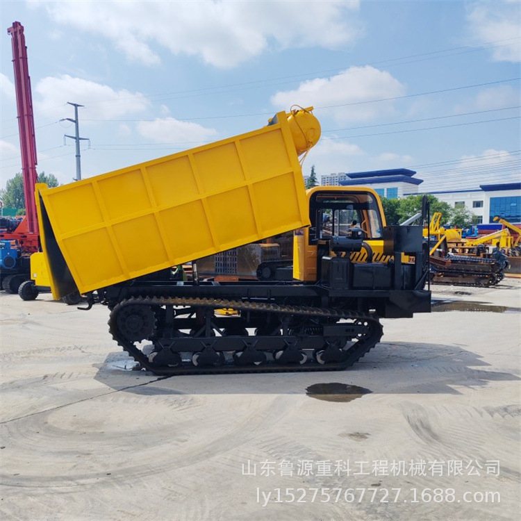 电启动8吨履带运输车 沙漠光伏发电桩搬运车 全新自卸车