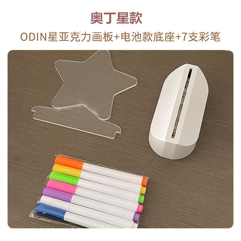 Tablero de dibujo luminoso de bricolaje para niños, tablero de escritura transparente, graffiti de escritura a mano, tablero de presentación LED, tablero de dibujo borrable, regalo del día del niño