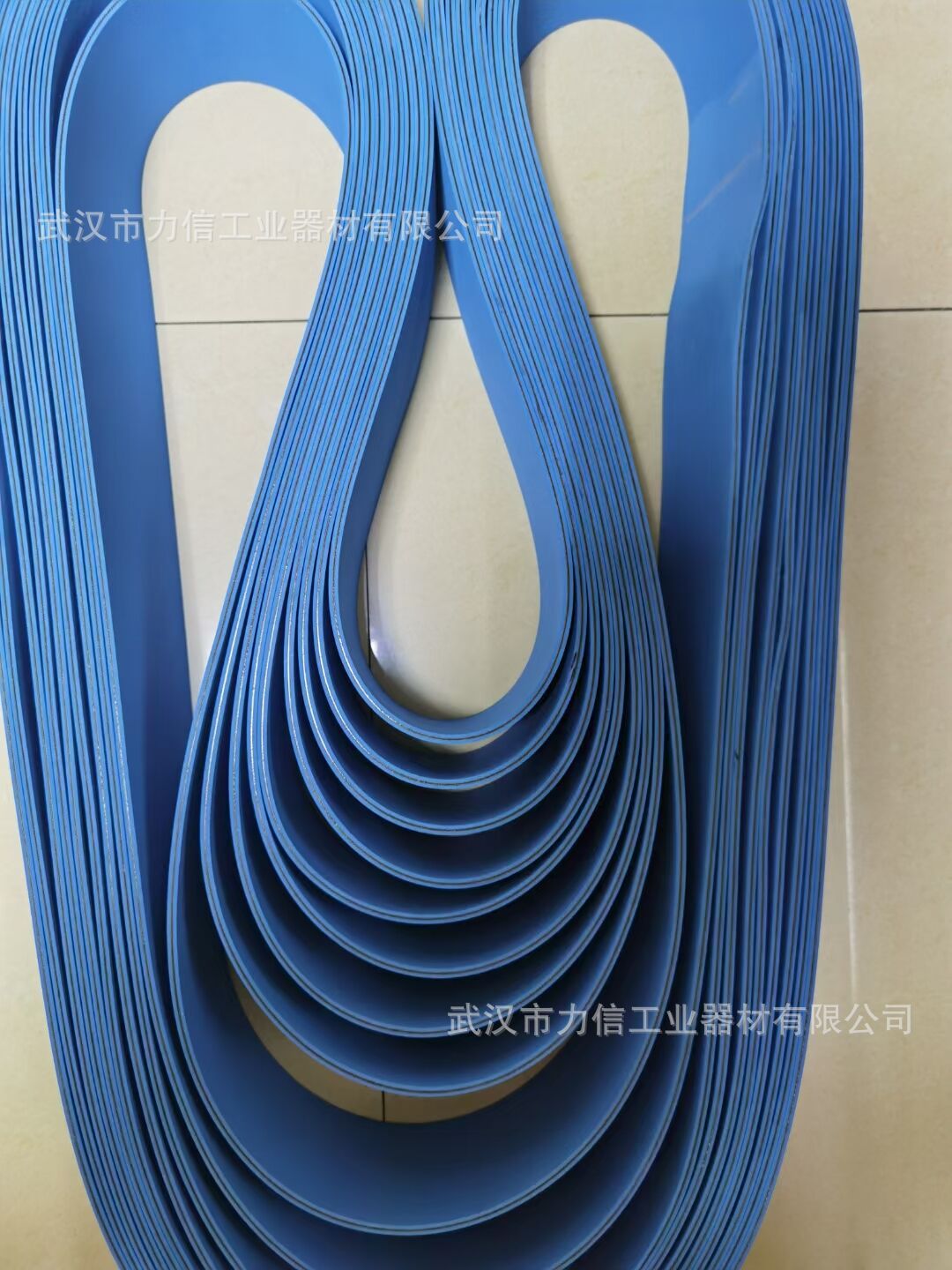 印刷机 蓝色耐磨皮带 平面带 定 制平面皮带 打孔皮带 糊盒机皮带