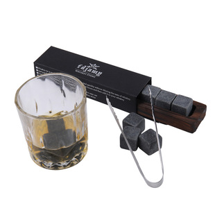 Amazon Direct Whisky Stones Whisky Ice Wine Stone Wooden Set Ice Block Stone Iced Stone