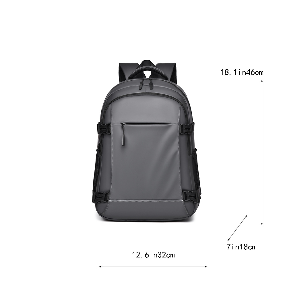 Transfronterizos nueva mochila de alto nivel mochila de negocios hombre película de cuero de gran capacidad de viaje bolsa de computadora al aire libre