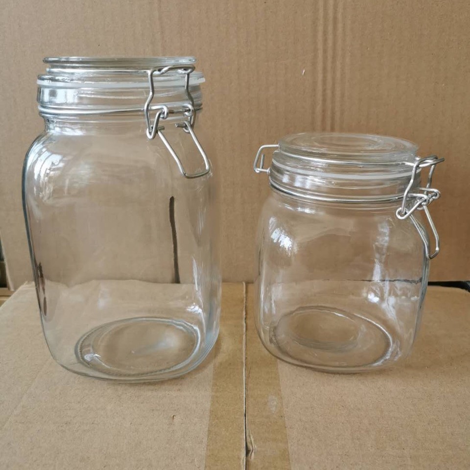 1000毫升1500毫升密封罐卡扣密封罐厨房收纳罐蜂蜜罐防潮食品储蓄