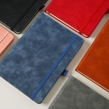 定制a5软皮绑带笔记本学生现货会议记事本工作简约国誊本子高颜值