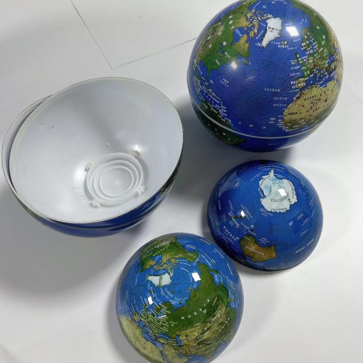 定制4寸6寸8寸12寸地球仪   磁悬浮单球贴皮加工 球面印刷 地球仪